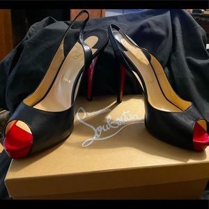 🔥🔥🔥Christian Louboutin Slingback/Peekaboo Pumps on Sale Size 41.5.